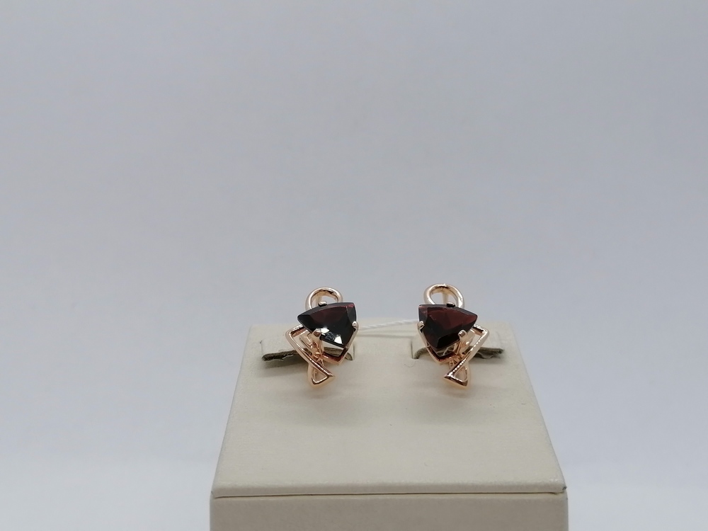 СЕРЬГИ С КАМНЕМ (Au 585)