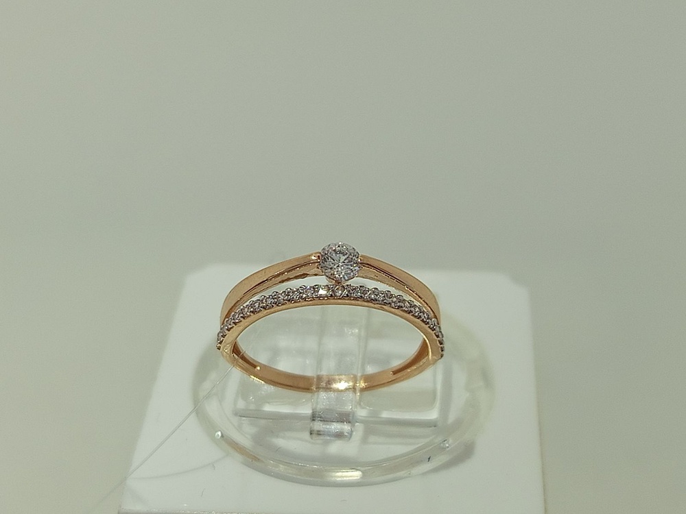 КОЛЬЦО С КАМНЯМИ (Au 585)