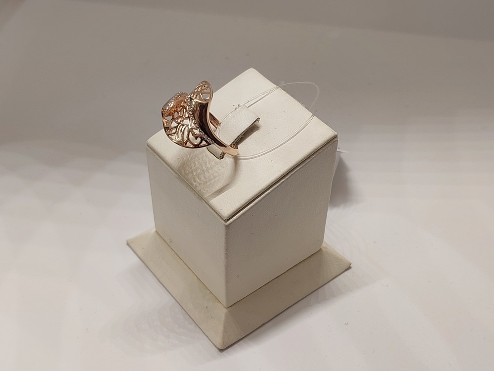 КОЛЬЦО С КАМНЯМИ (Au 585)