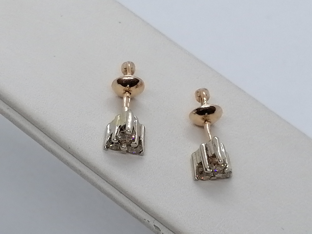 СЕРЬГИ БРИЛЛИАНТ (Au 585)