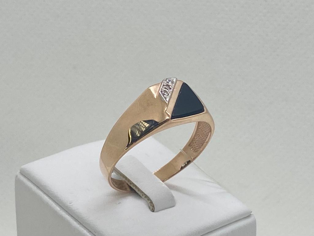 КОЛЬЦО С КАМНЯМИ (Au 585)