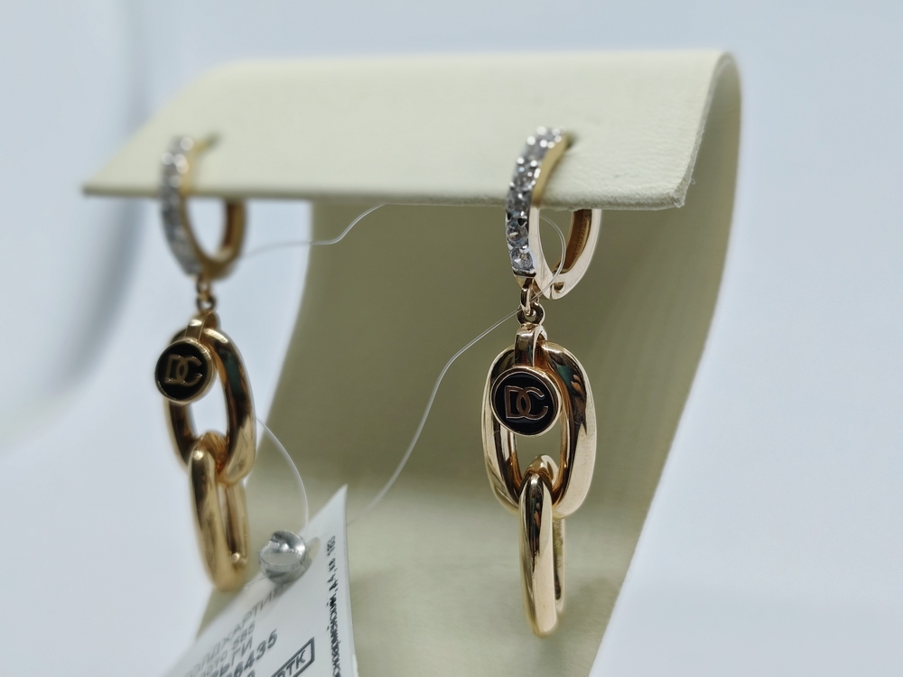 СЕРЬГИ С КАМНЯМИ (Au 585)