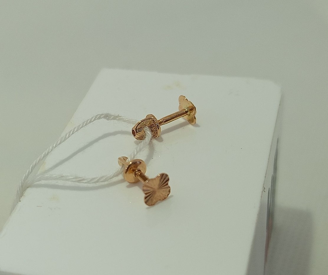 СПУС585 СЕРЬГИ ПУСЕТЫ (Au 585)