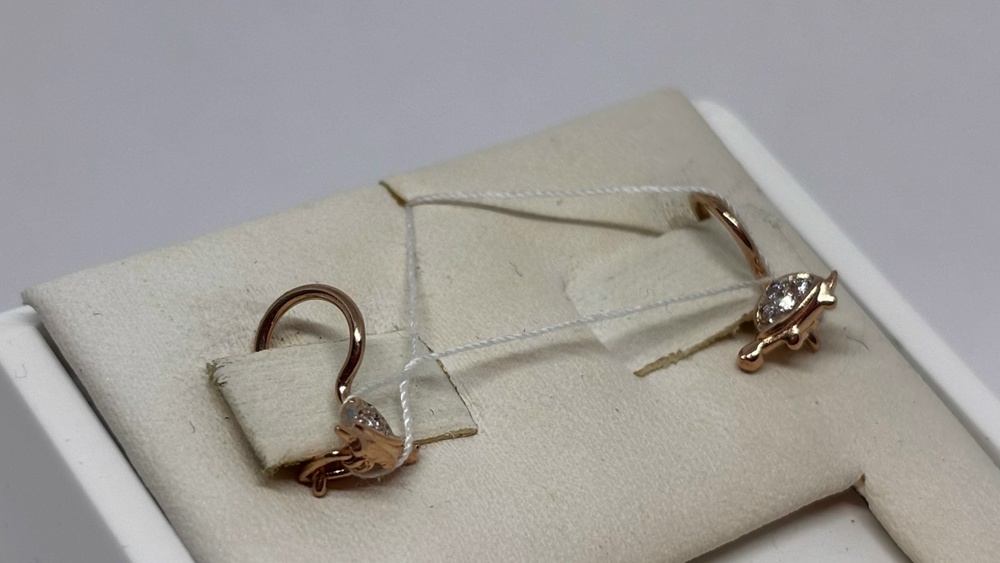 СЕРЬГИ С КАМНЯМИ (Au 585)