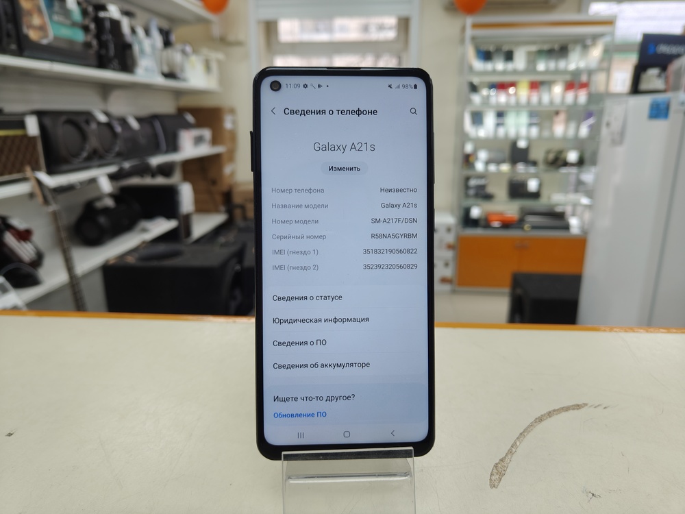 Смартфон Samsung Galaxy A21S 3/32