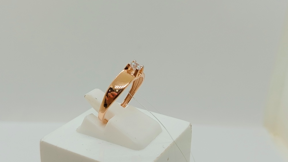 КОЛЬЦО С КАМНЕМ (Au 585)