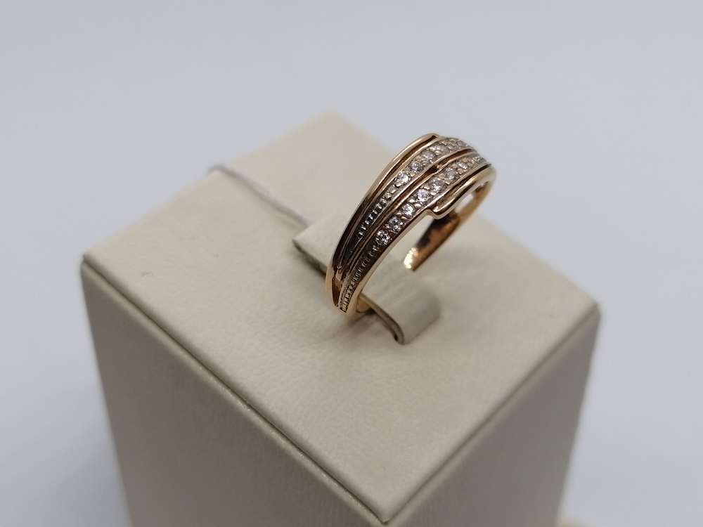 КОЛКМИ585 КОЛЬЦО С КАМНЯМИ (Au 585)