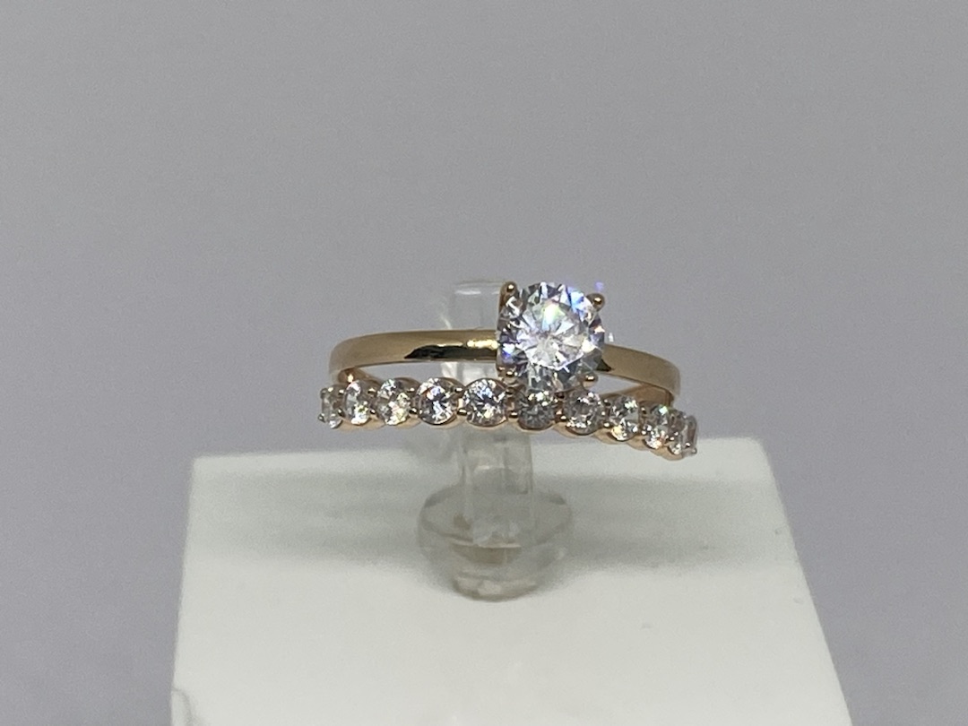 КОЛКМИ585 КОЛЬЦО С КАМНЯМИ (Au 585)