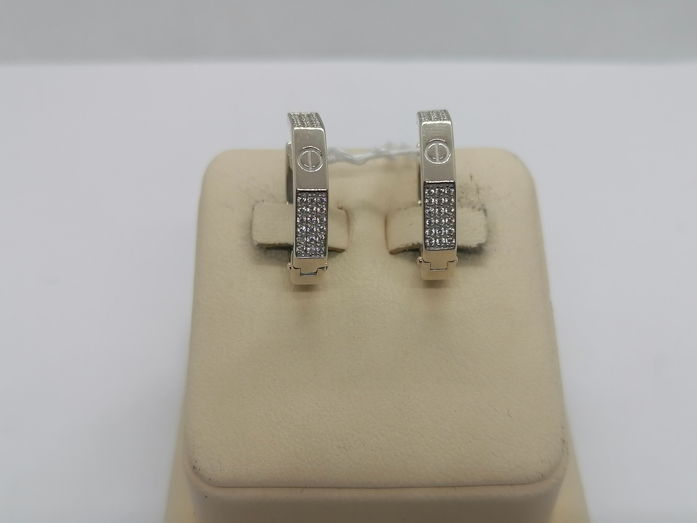 СКМИ585 СЕРЬГИ С КАМНЯМИ (Au 585)