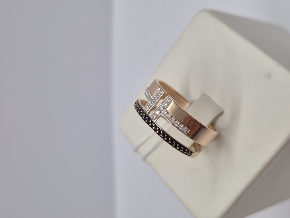 КОЛКМИ585 КОЛЬЦО С КАМНЯМИ (Au 585)