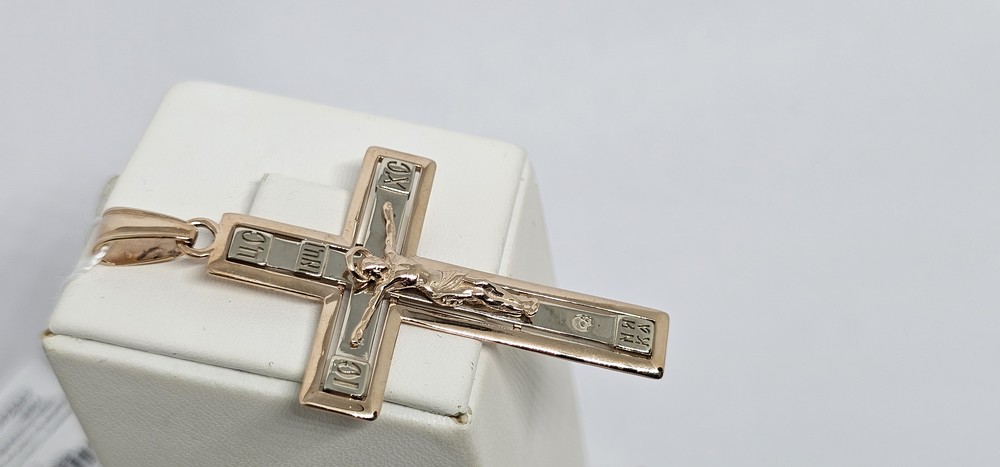 ПОДВЕСКА КРЕСТ без камня (Au 585)