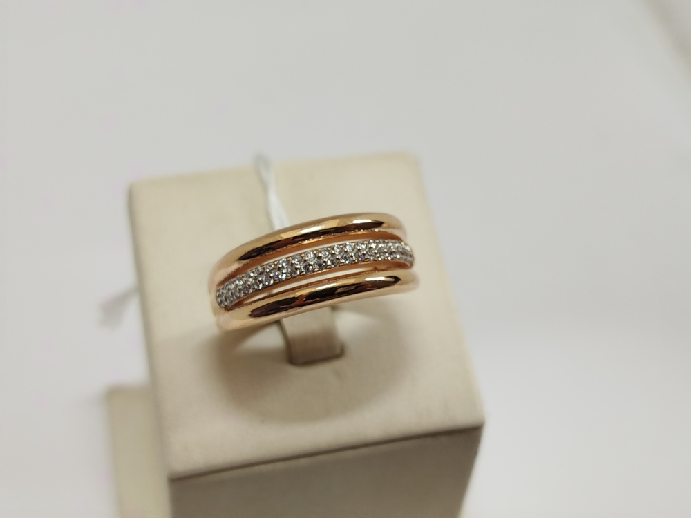 КОЛЬЦО С КАМНЯМИ (Au 585)