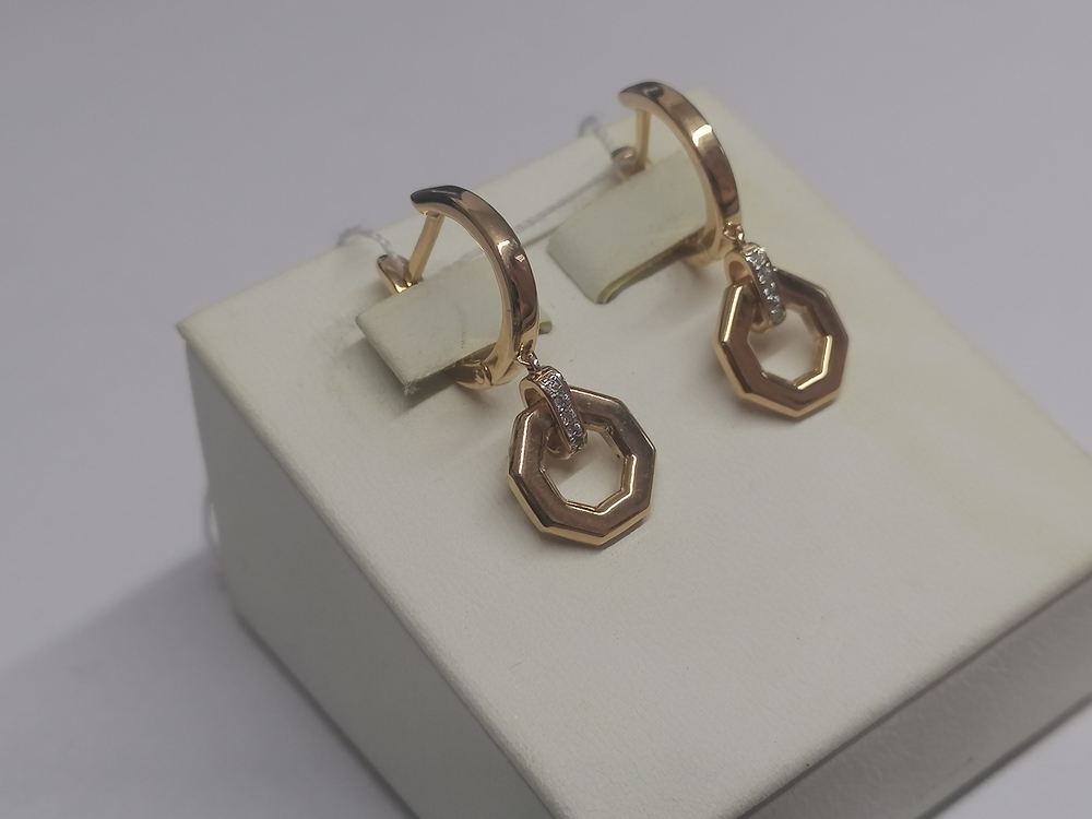 СЕРЬГИ С КАМНЯМИ (Au 585)