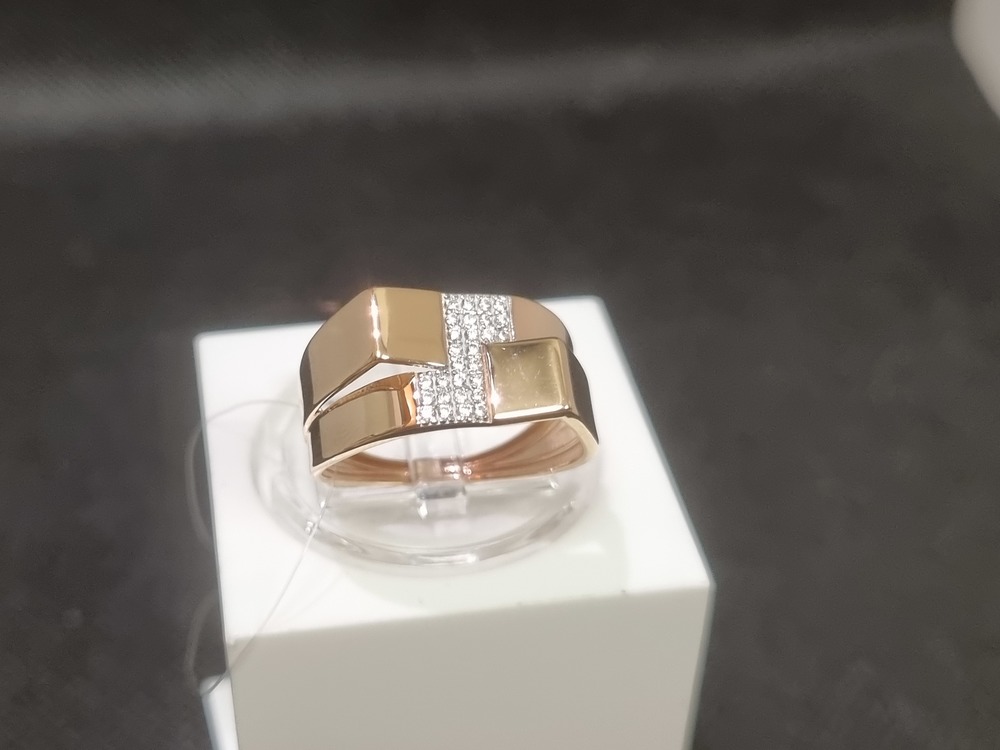 КОЛЬЦО С КАМНЯМИ (Au 585)