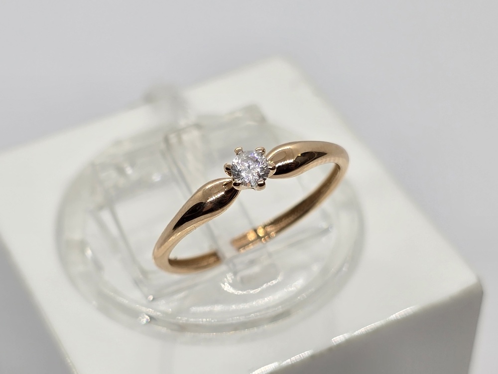 КОЛКМ585 КОЛЬЦО С КАМНЕМ (Au 585)