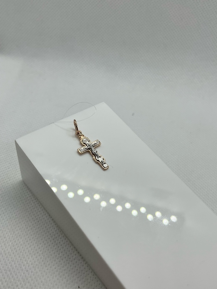 ПОДВЕСКА КРЕСТ без камня (Au 585)