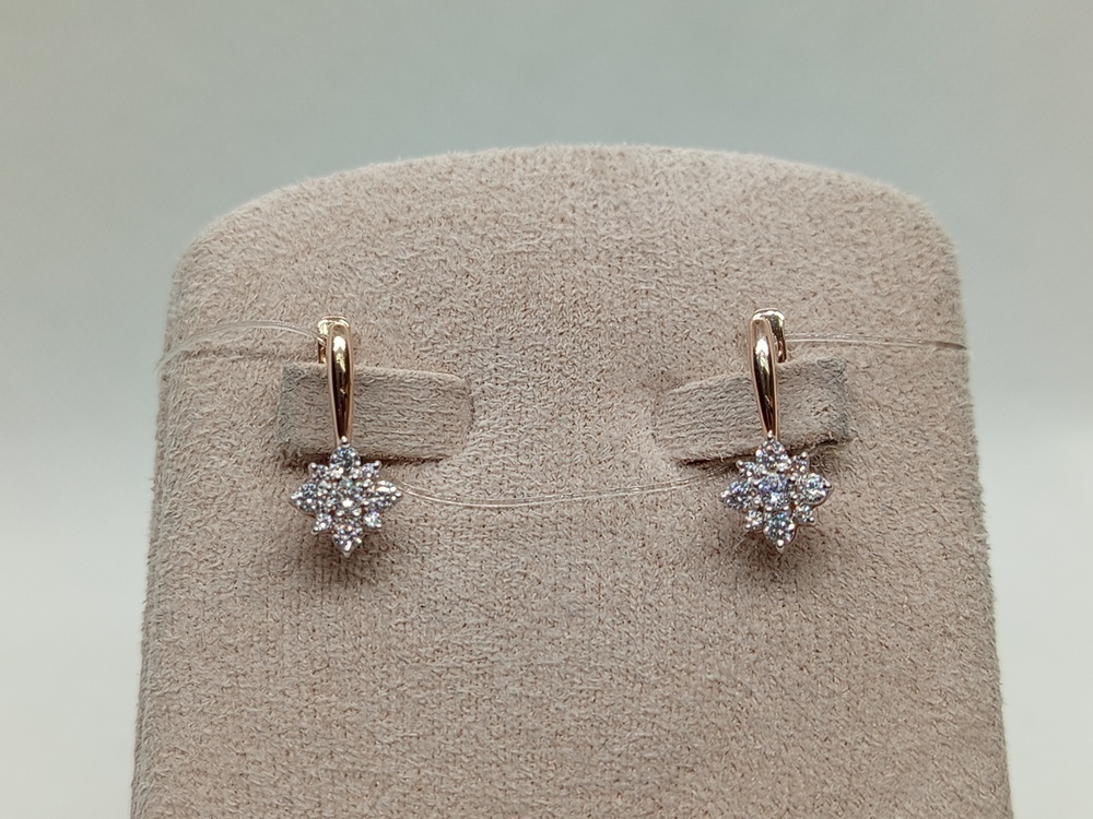 СЕРЬГИ С КАМНЯМИ (Au 585)