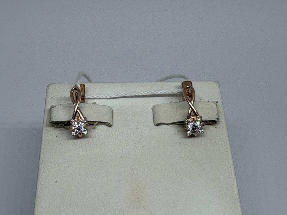 СЕРЬГИ С КАМНЯМИ (Au 375)