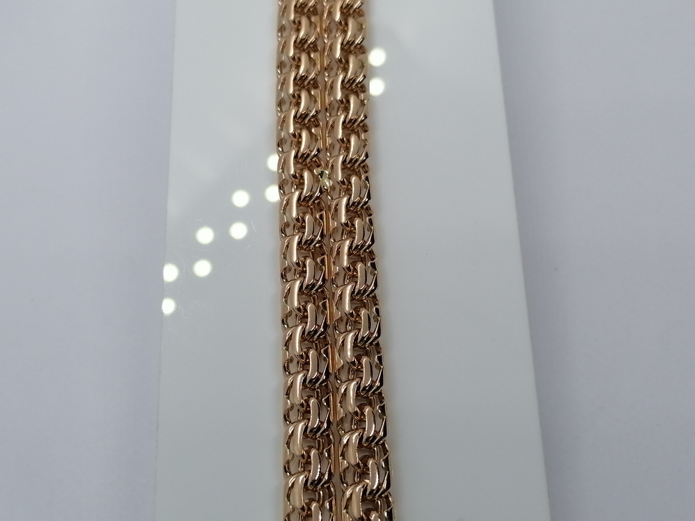 БЛБ585 БРАСЛЕТ ПОЛНОВЕСНЫЙ Бисмарк (Au 585)