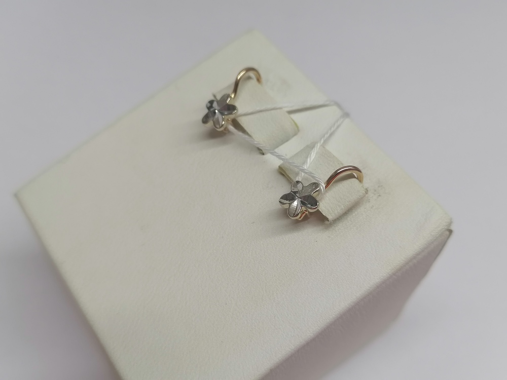 СБКМ585 СЕРЬГИ БЕЗ КАМНЯ (Au 585)