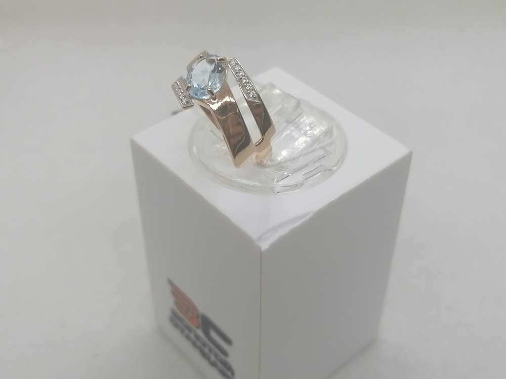 КОЛКМИ585 КОЛЬЦО С КАМНЯМИ (Au 585)