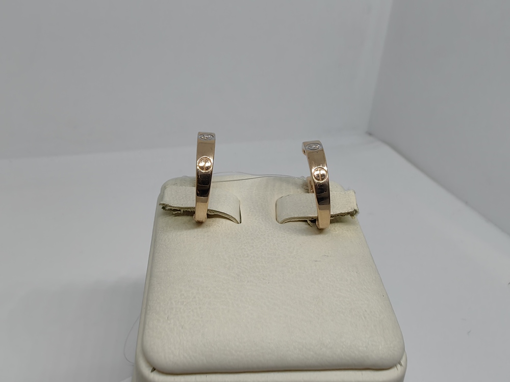 СЕРЬГИ С КАМНЕМ (Au 585)