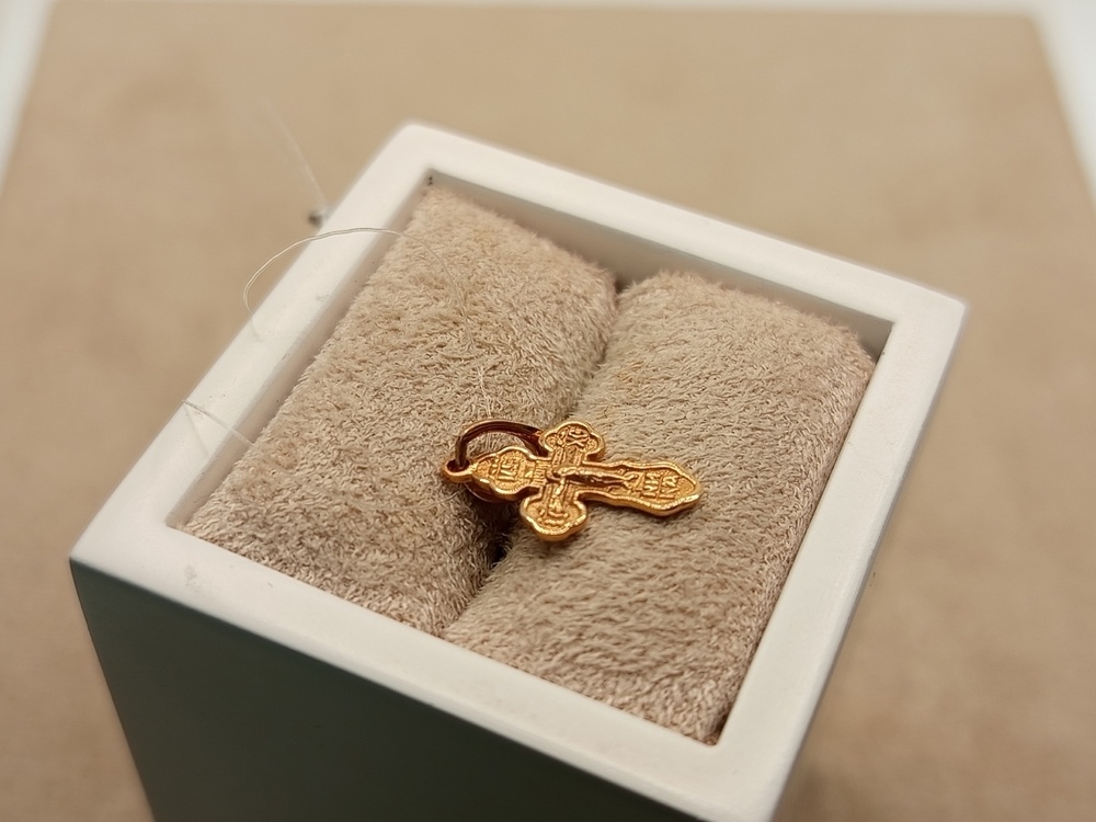 810-00123-10-00-00-00 ПОДВЕСКА КРЕСТ без камня (Au 585)