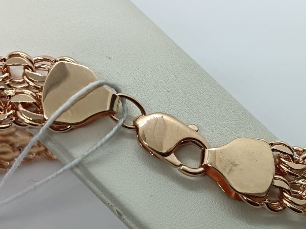 БРАСЛЕТ ПУСТОТЕЛЫЙ Бисмарк (Au 585)