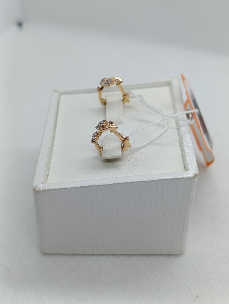 СКМИ585 СЕРЬГИ С КАМНЯМИ (Au 585)