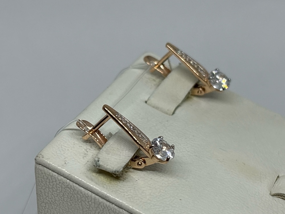 СЕРЬГИ С КАМНЯМИ (Au 585)