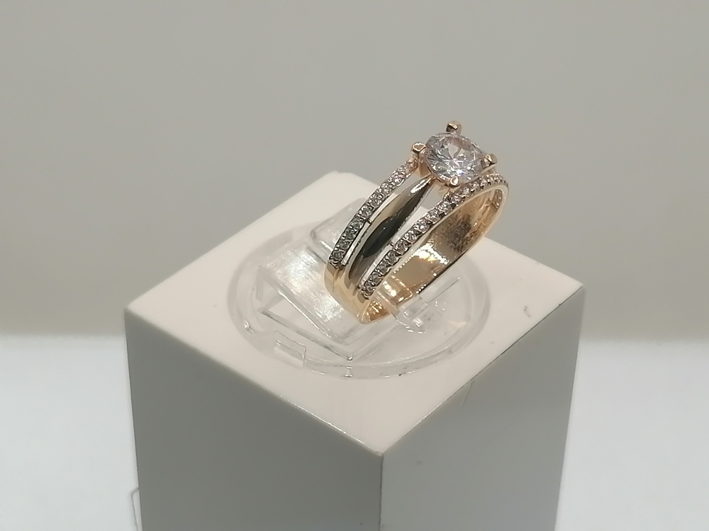 КОЛКМИ585 КОЛЬЦО С КАМНЯМИ (Au 585)