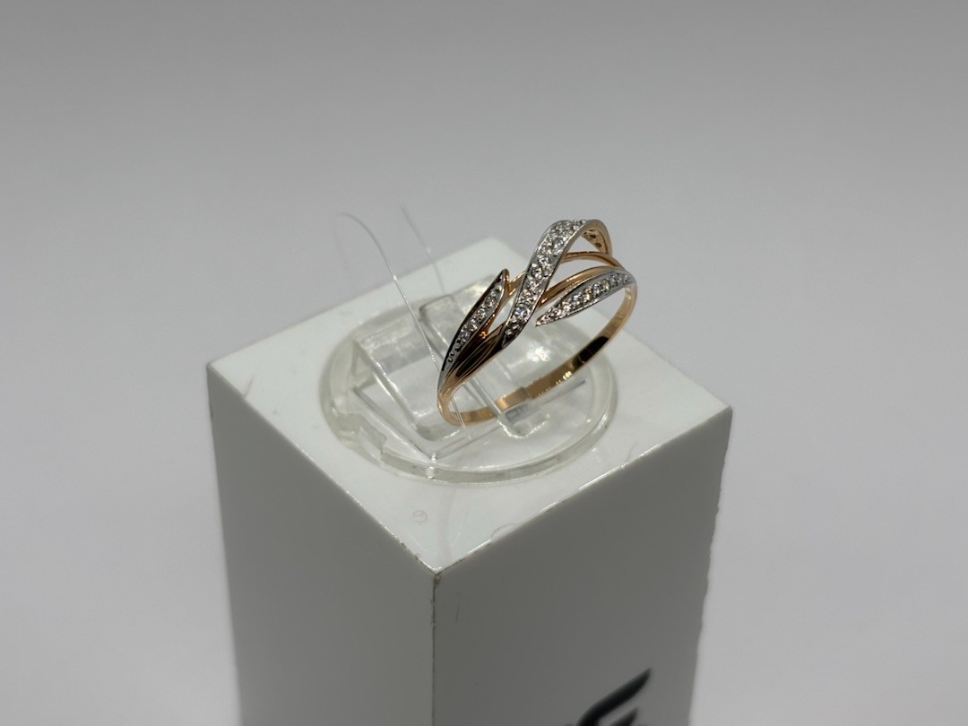 КОЛЬЦО С КАМНЯМИ (Au 585)