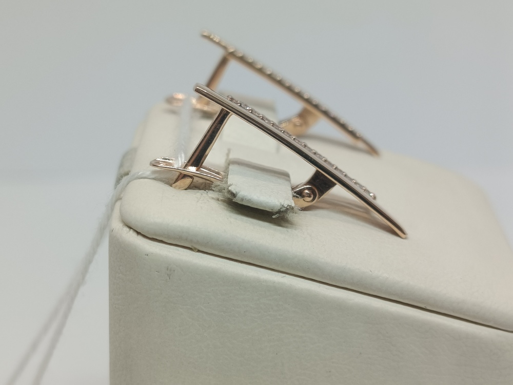 СКМИ585 СЕРЬГИ С КАМНЯМИ (Au 585)