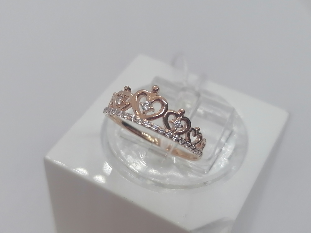 КОЛКМИ585 КОЛЬЦО С КАМНЯМИ (Au 585)