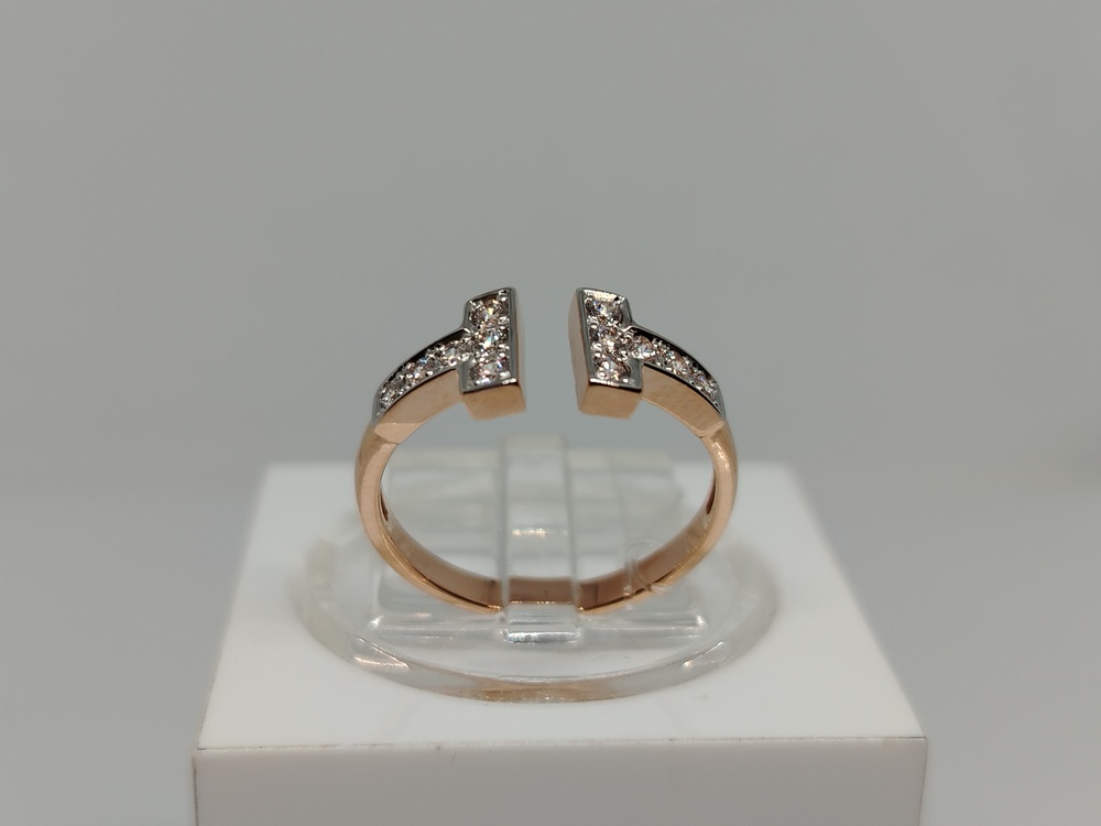 КОЛЬЦО С КАМНЯМИ (Au 585)