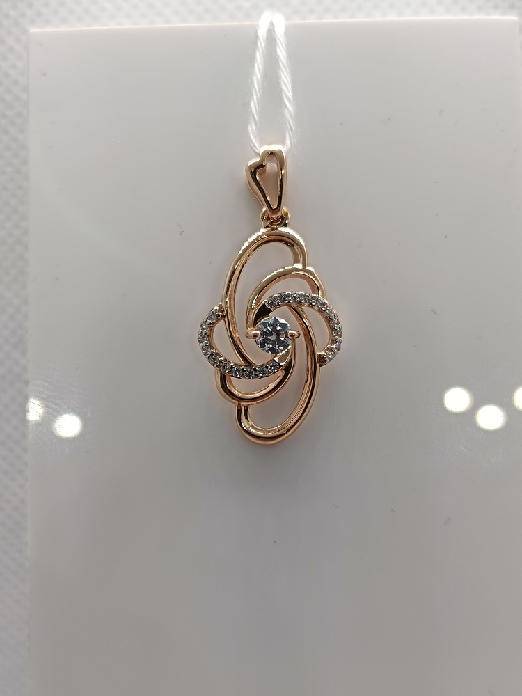 ПОДКМИ585 ПОДВЕСКА С КАМНЯМИ (Au 585)