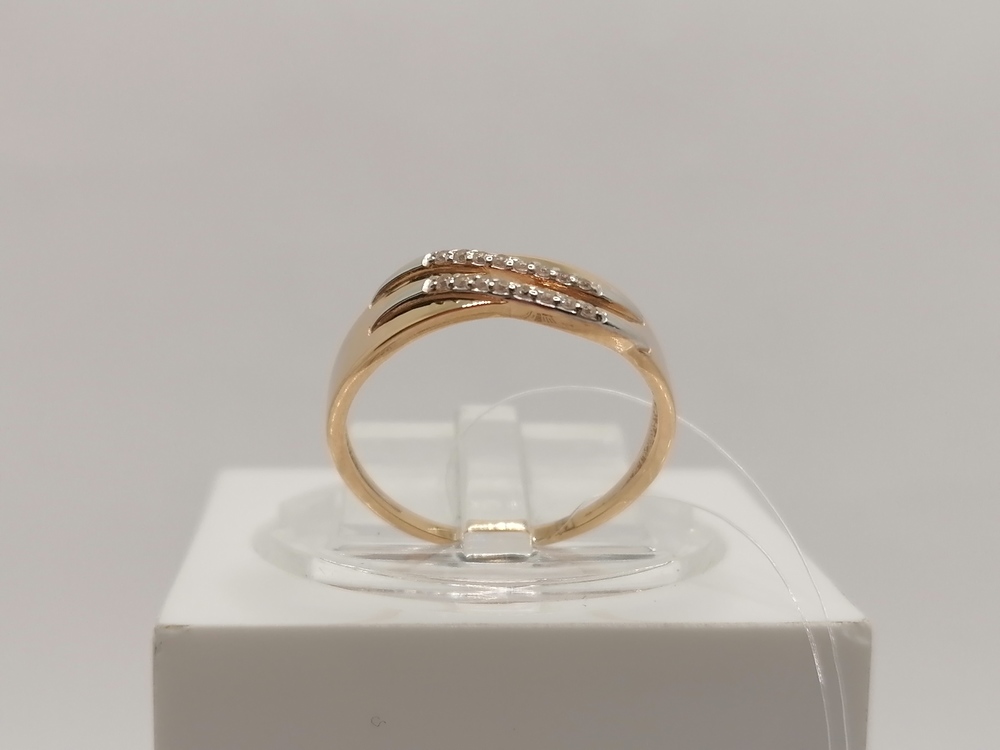 КОЛЬЦО С КАМНЯМИ (Au 585)