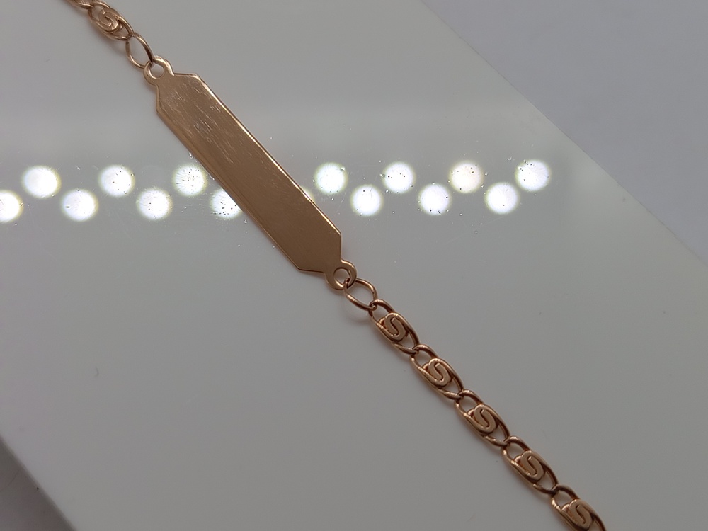 БРАСЛЕТ ПУСТОТЕЛЫЙ Улитка Au 585