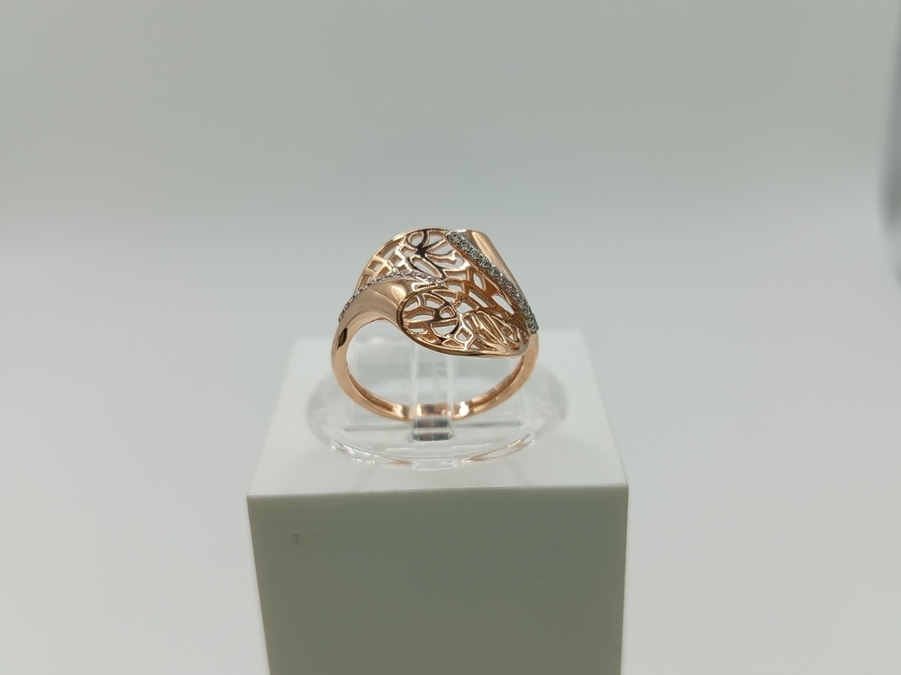 КОЛЬЦО С КАМНЯМИ (Au 585)