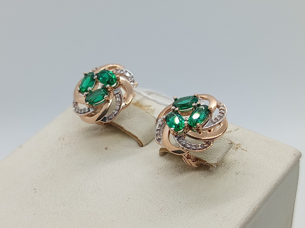 СКМИ585 СЕРЬГИ С КАМНЯМИ (Au 585) СКМИ585 СЕРЬГИ С КАМНЯМИ (Au 585)