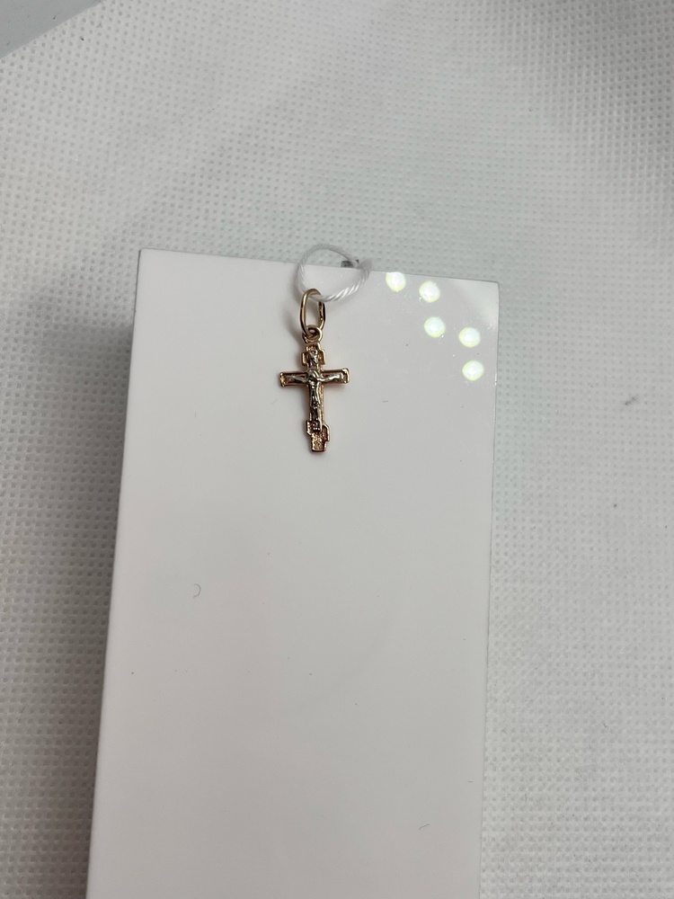 ПОДВЕСКА КРЕСТ БЕЗ КАМНЯ (Au 585)