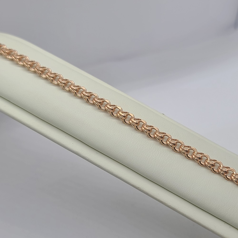 БРАСЛЕТ ПУСТОТЕЛЫЙ Бисмарк (Au 585)