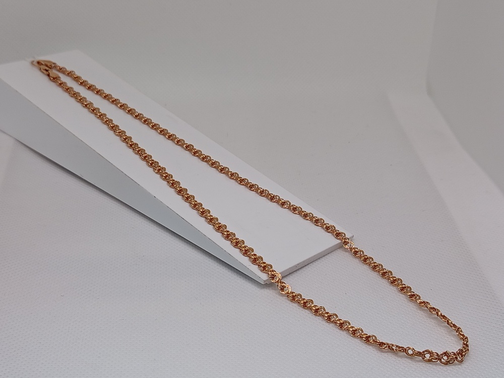 ЦЕПЬ ПУСТОТЕЛАЯ Роза (Au 585)