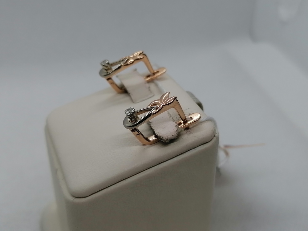 СЕРЬГИ БРИЛЛИАНТ Au 583