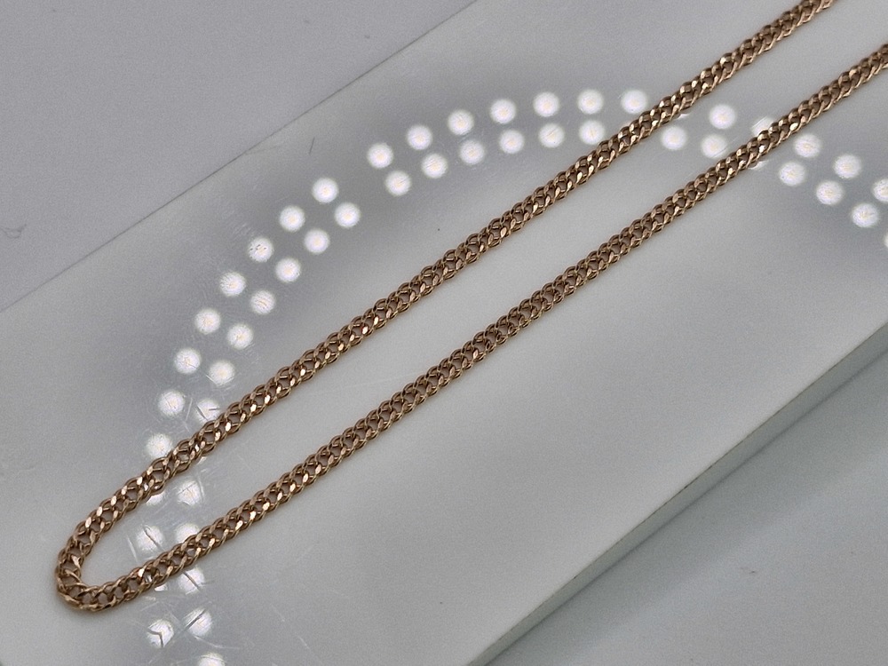 ЦЕПЬ ПУСТОТЕЛАЯ Ромб двойной (Au 585)