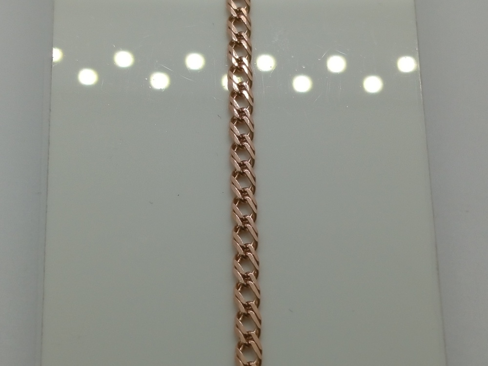 БРАСЛЕТ ПОЛНОВЕСНЫЙ Ромб двойной Au 585