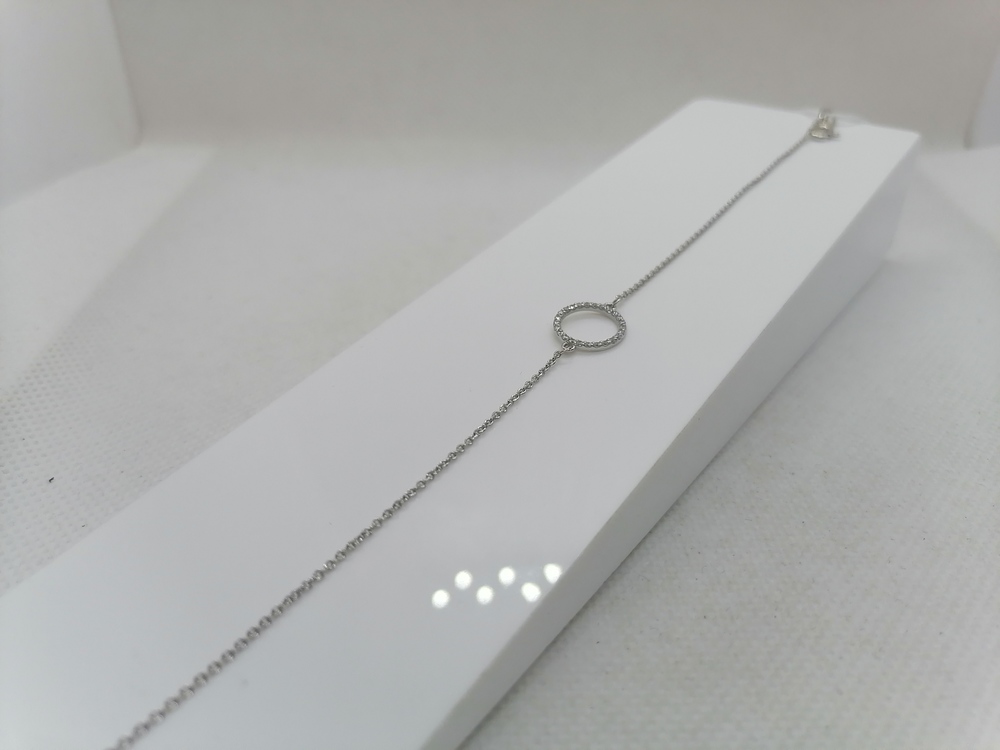 Б585 БРАСЛЕТ С КАМНЯМИ (Au 585)