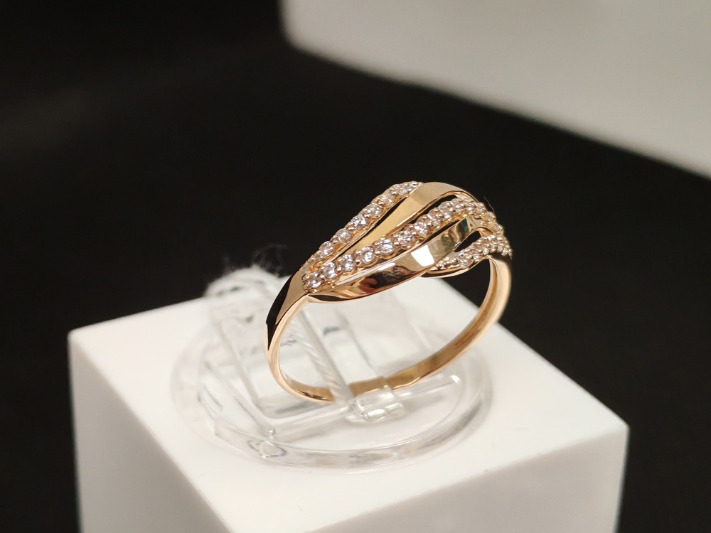 КОЛКМИ585 КОЛЬЦО С КАМНЯМИ (Au 585)