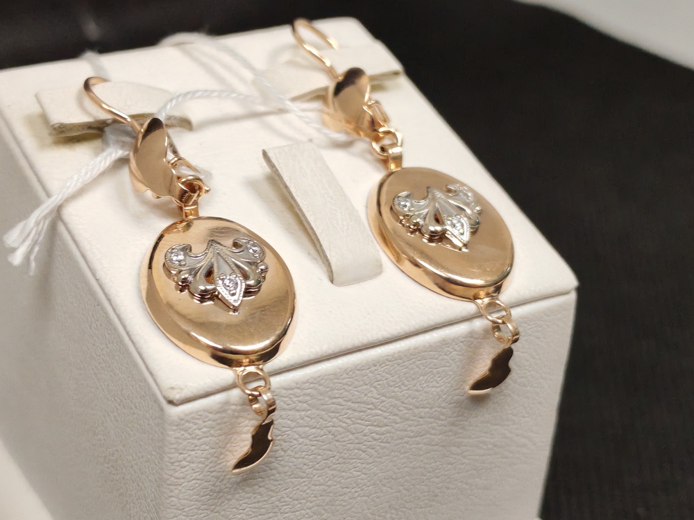 СЕРЬГИ С КАМНЯМИ (Au 585)