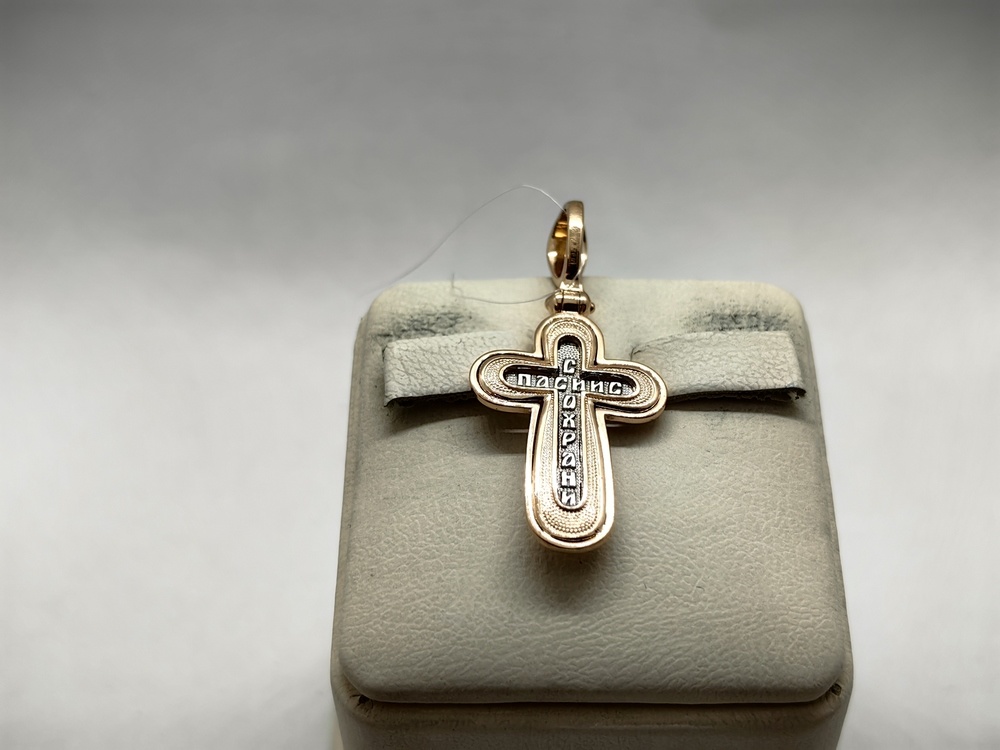 ПОДВЕСКА КРЕСТ без камня (Au 585)